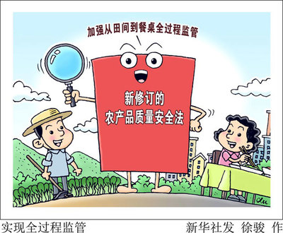 确保人民群众'舌尖上的安全'——解读新修订的《农产品质量安全法》